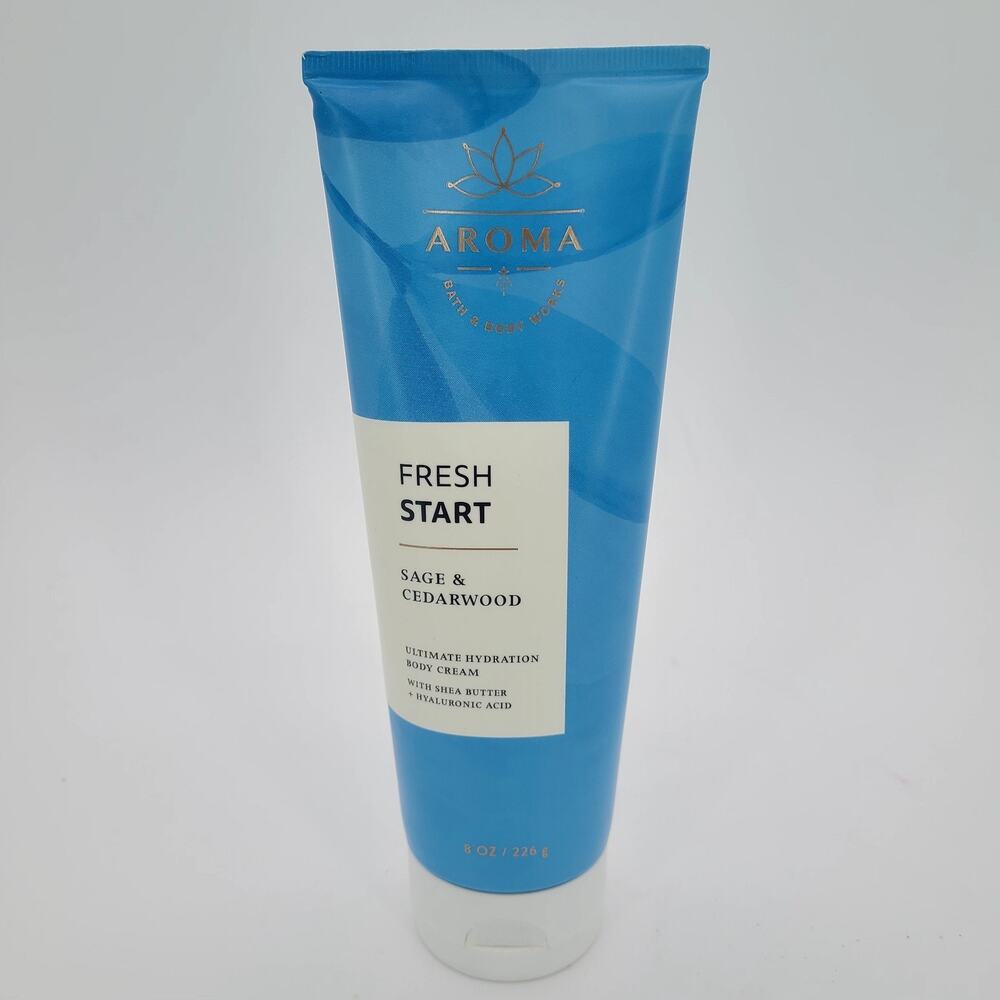 Bath & Body Works Aromatherapy Fresh Start Sage Cedarwood Body Cream 8oz